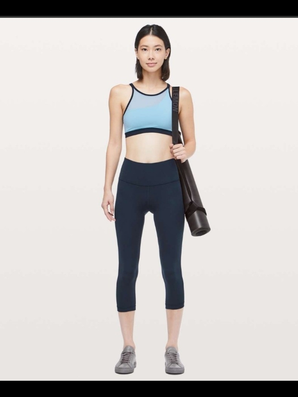 Lululemon Wunder Under Crop (Hi-Rise) *Full-On Luxtreme 21"True Navy 14